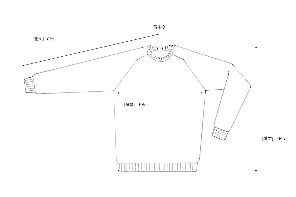 カシミヤネップクルーネックプルオーバー(hand knitting machine + hand knit)