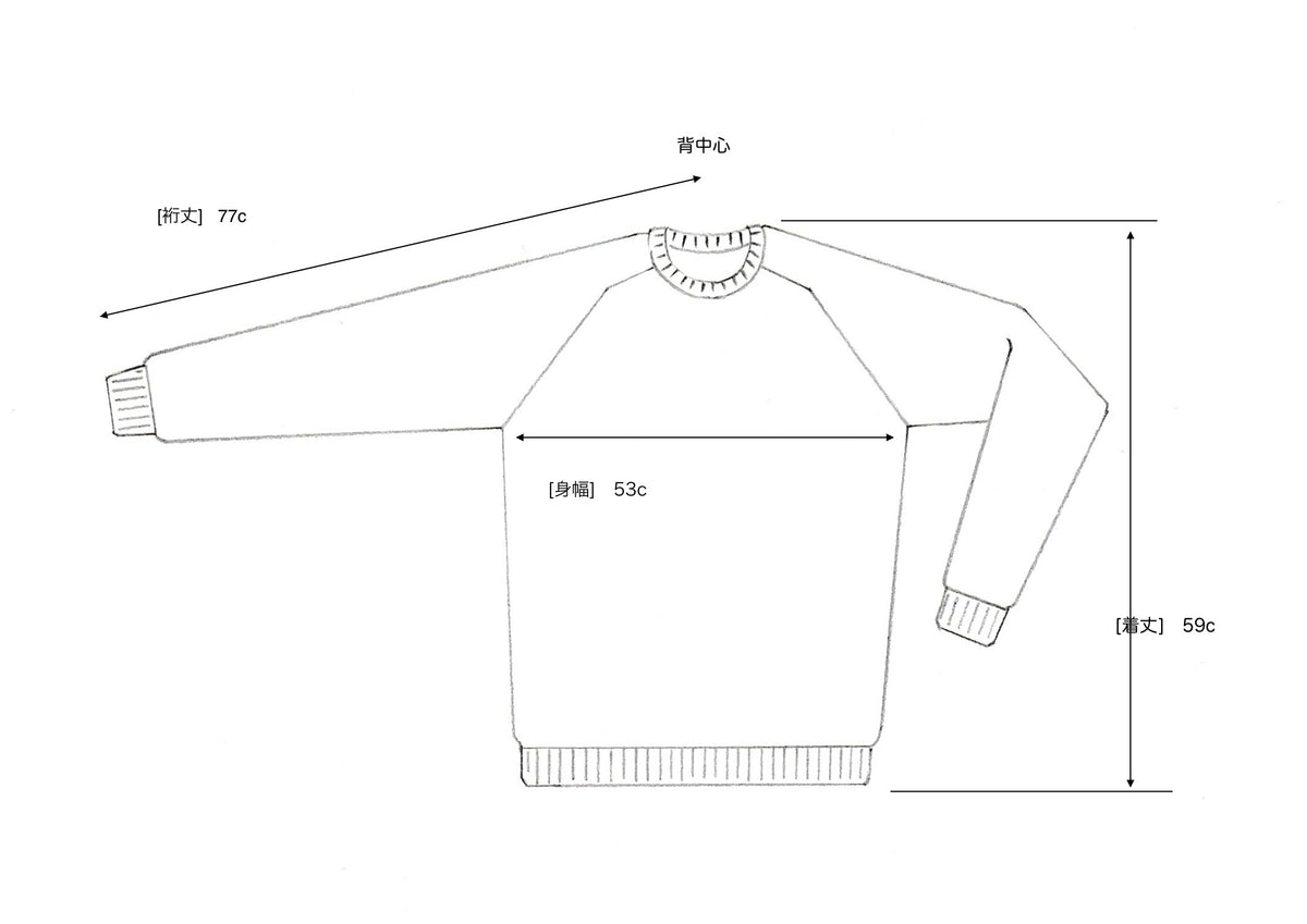 カシミヤネップクルーネックプルオーバー(hand knitting machine + hand knit)