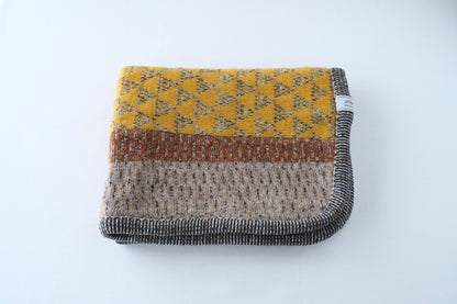 パッチワークブランケット(S)   2026-003(hand knitting machine +  hand sawing)