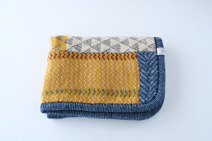 パッチワークブランケット(S)   2026-004(hand knitting machine +  hand sawing)