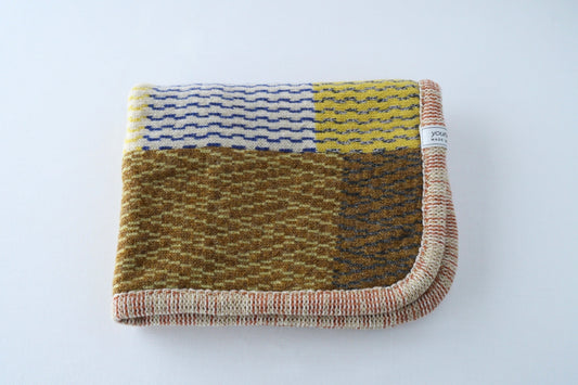 パッチワークブランケット(S)   2026-005(hand knitting machine +  hand sawing)