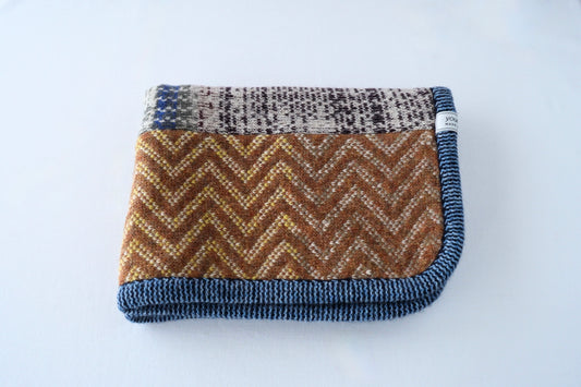 パッチワークブランケット(S)   2025-005(hand knitting machine +  hand sawing)