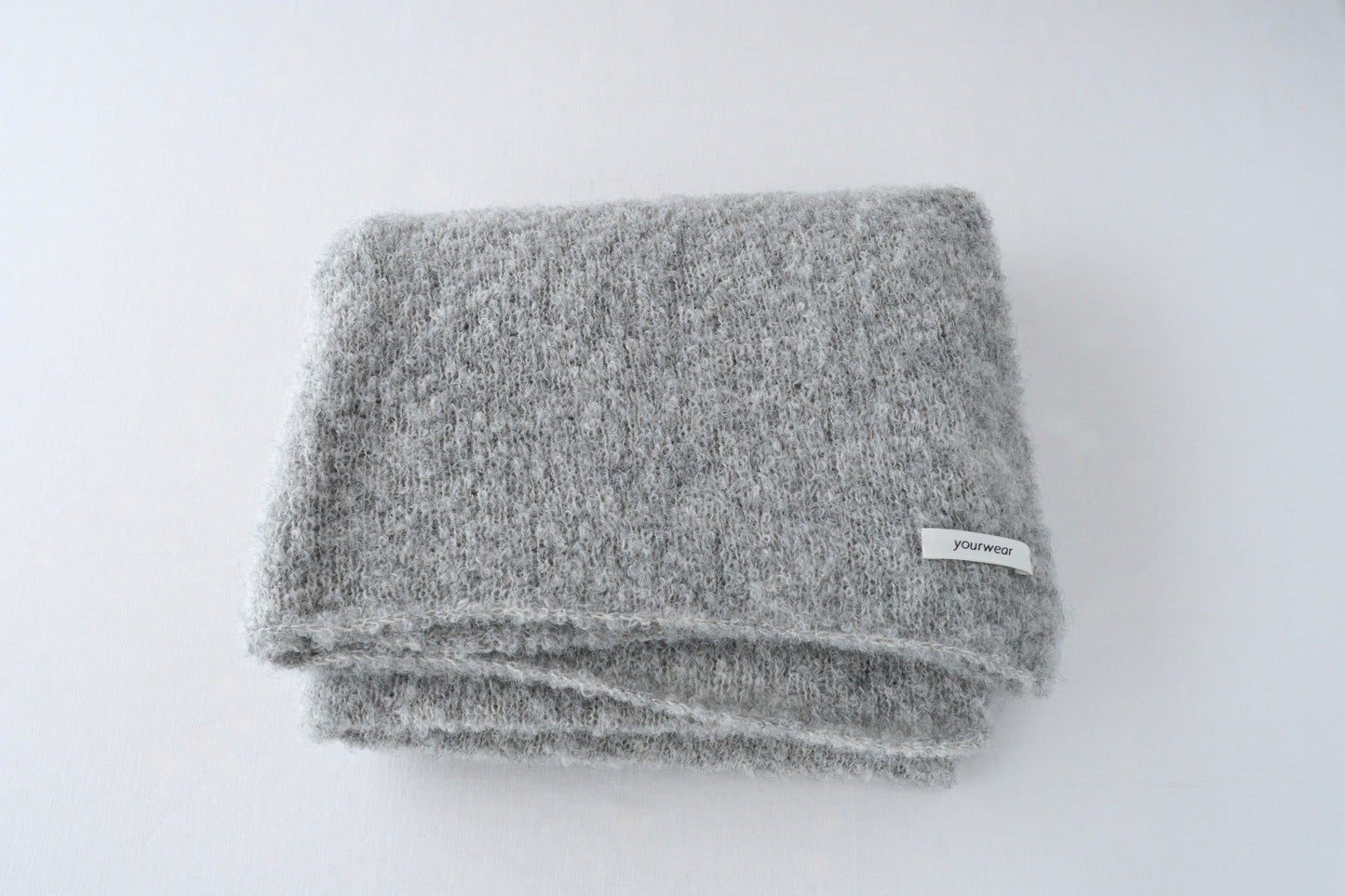 ※予約商品　アルパカループストール(hand knitting machine)