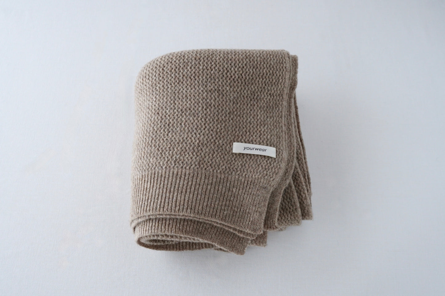 ウールメッシュ ストール(electric knitting machine)