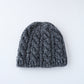 ウールカシミヤケーブルニットキャップ(hand knitting)