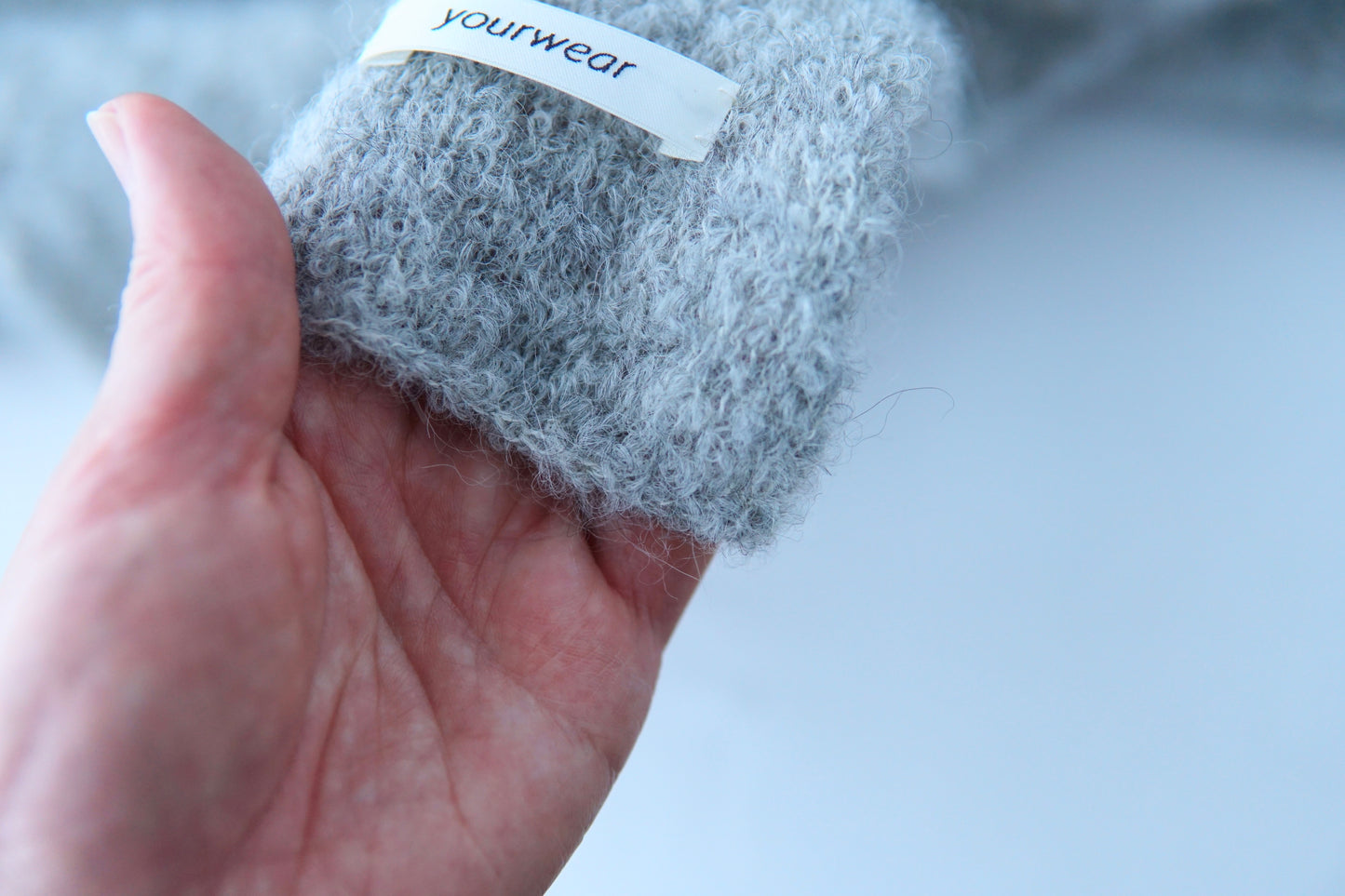 ※予約商品　アルパカループストール(hand knitting machine)