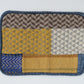 パッチワークブランケット(S)   2026-004(hand knitting machine +  hand sawing)