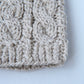 ウールカシミヤケーブルニットキャップ(hand knitting)