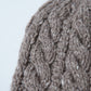 ウールカシミヤケーブルニットキャップ(hand knitting)