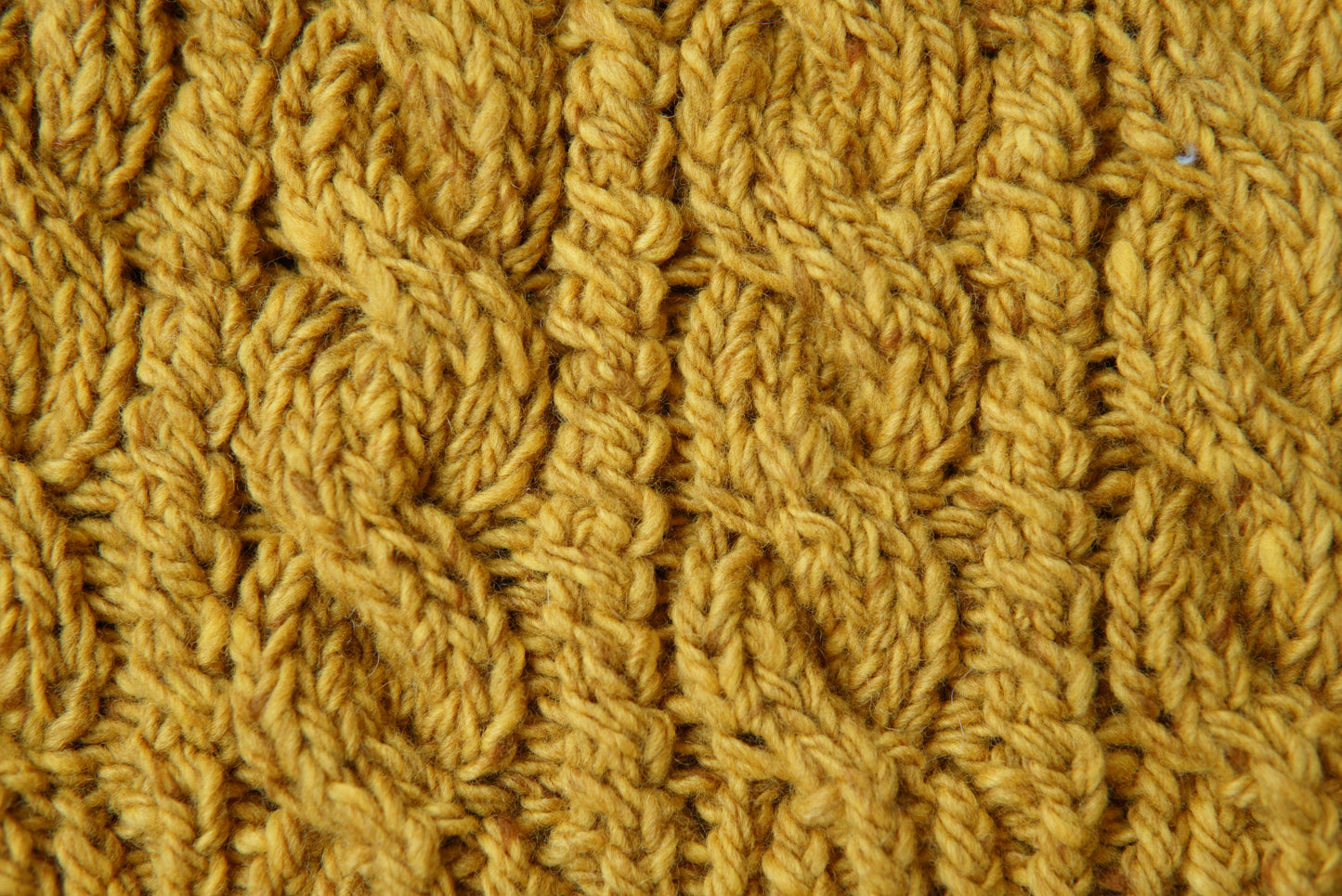 ウールカシミヤケーブルニットキャップ(hand knitting)