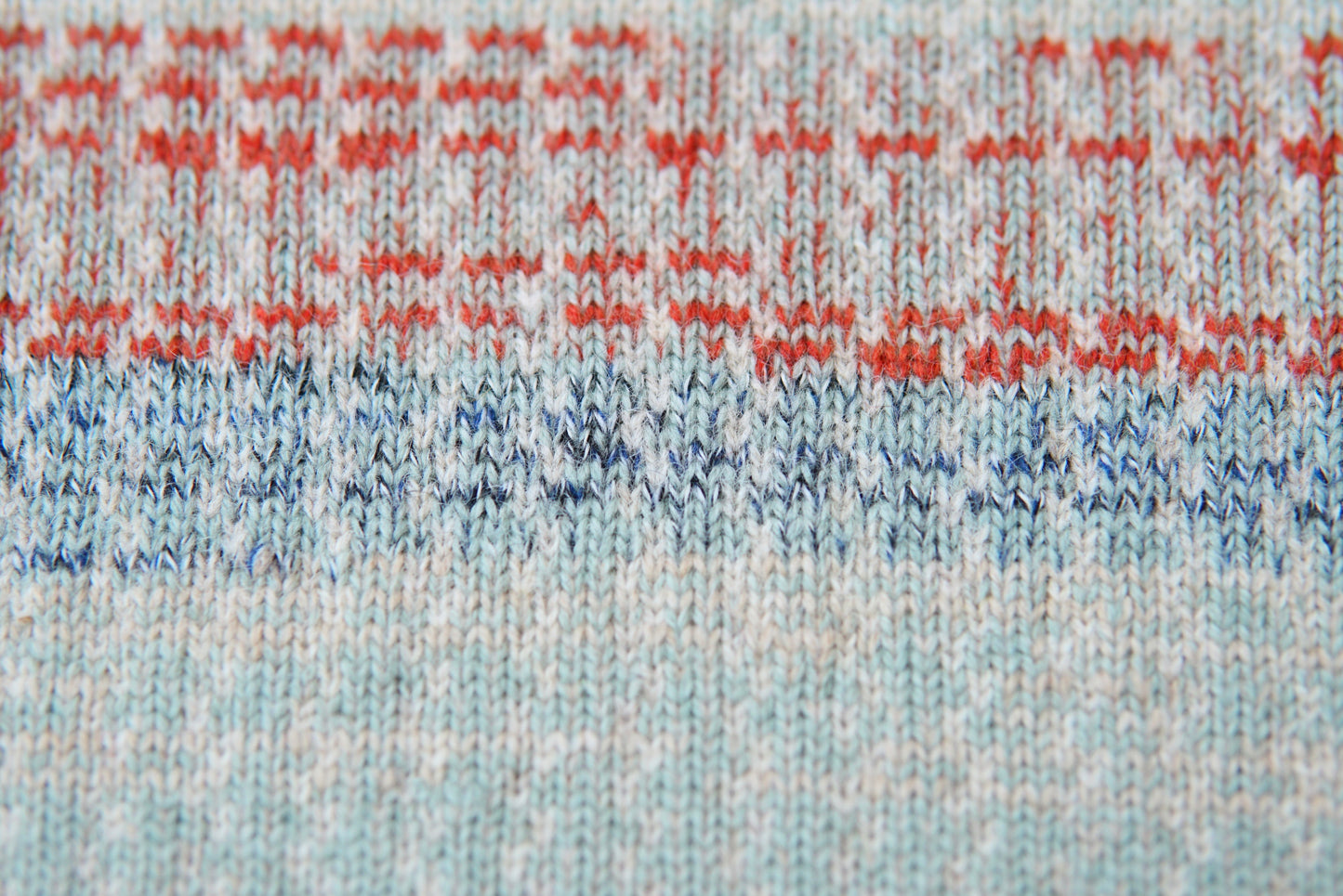 パッチワークブランケット(M)  2025-006 (hand knitting machine +  hand sawing)