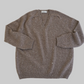 ウールカシミヤ　Vネックプルオーバー (hand knitting machine +  hand knit)