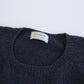 カシミヤネップクルーネックプルオーバー(hand knitting machine +  hand knit)