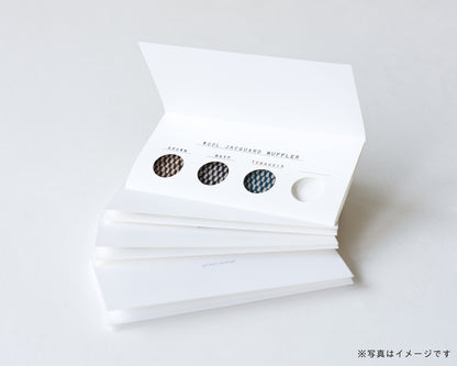 ウールジャカードマフラー　カラーサンプル